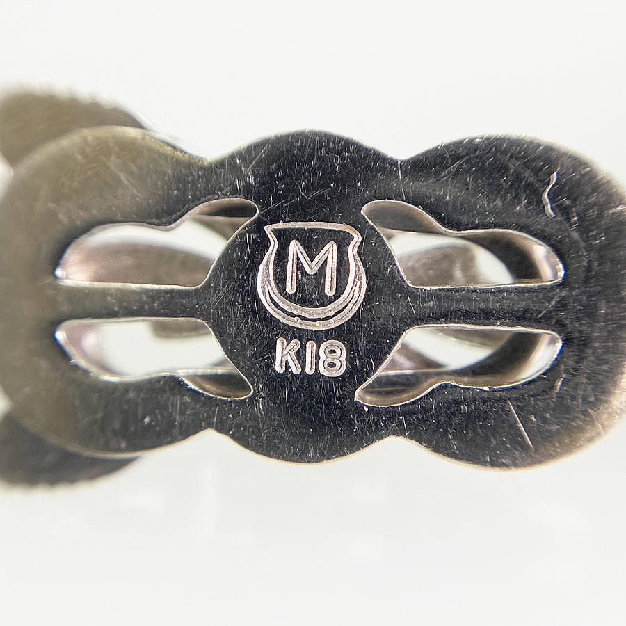 MIKIMOTO M charm Necklace
