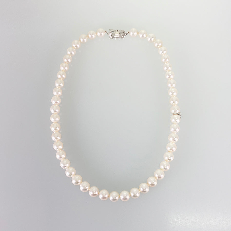 MIKIMOTO M charm Necklace