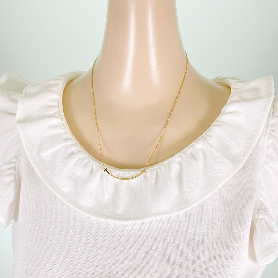 TIFFANY&Co. T Smile Small Necklace