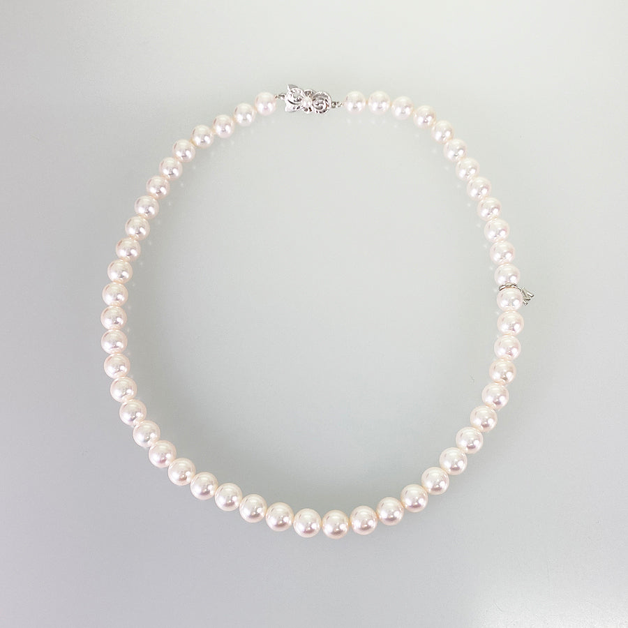 MIKIMOTO M charm Necklace