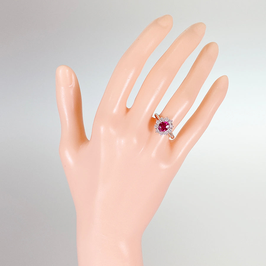 Ring Platinum Ruby
