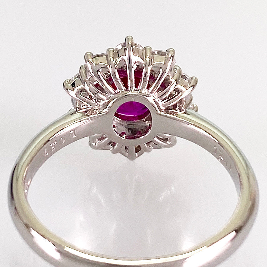 Ring Platinum Ruby
