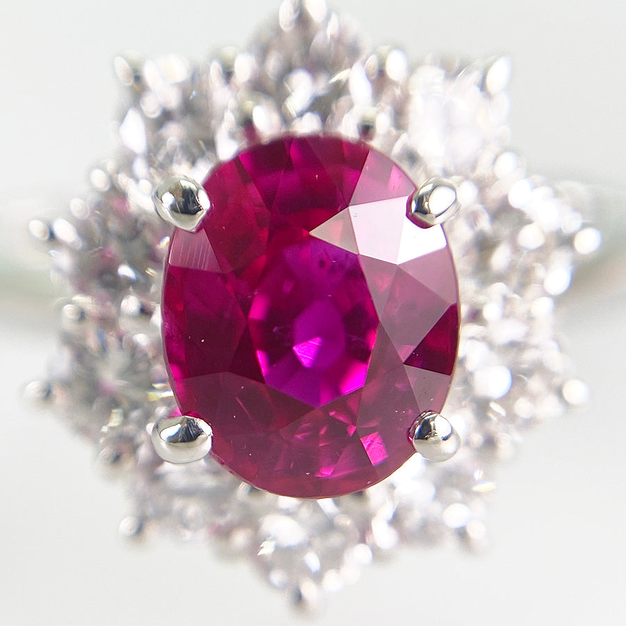 Ring Platinum Ruby