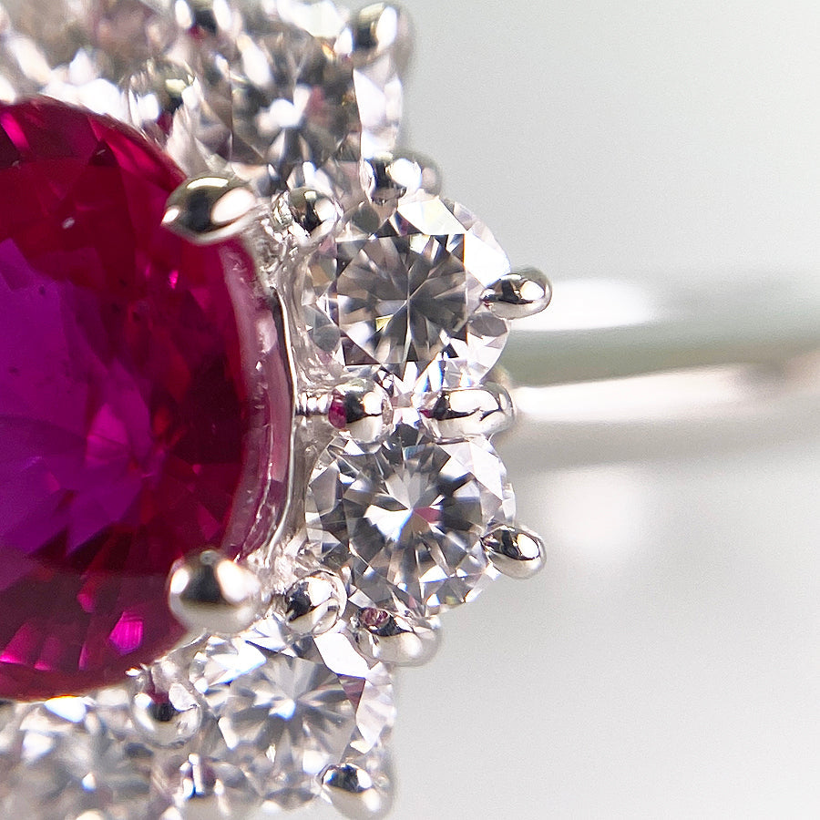 Ring Platinum Ruby