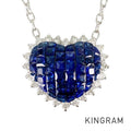 Necklace White gold Sapphire