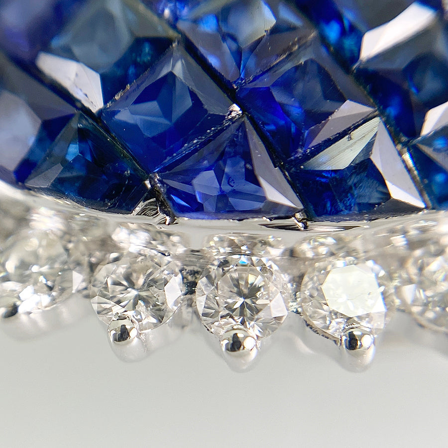 Necklace White gold Sapphire