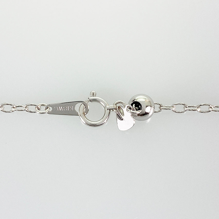 Necklace White gold Sapphire