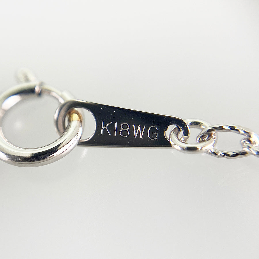 Necklace White gold Sapphire