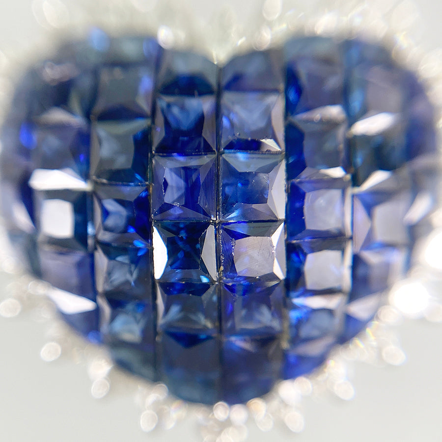 Necklace White gold Sapphire