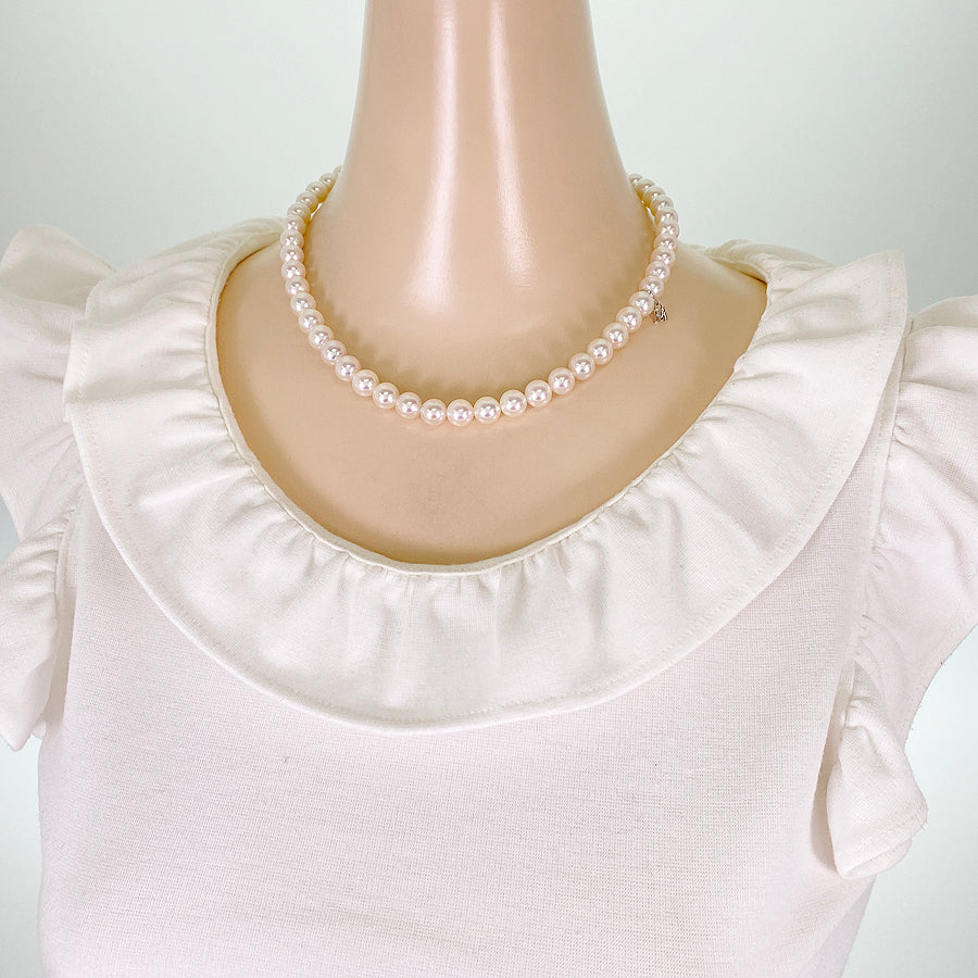MIKIMOTO M charm Necklace