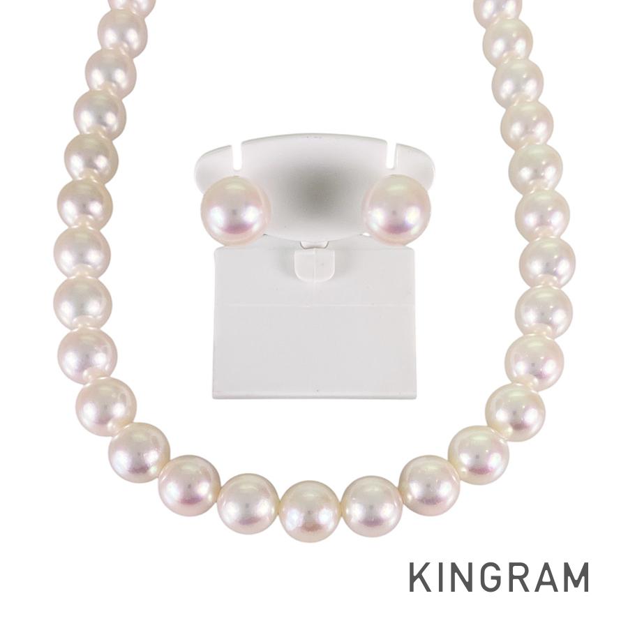 Necklace White gold Akoya Pearl