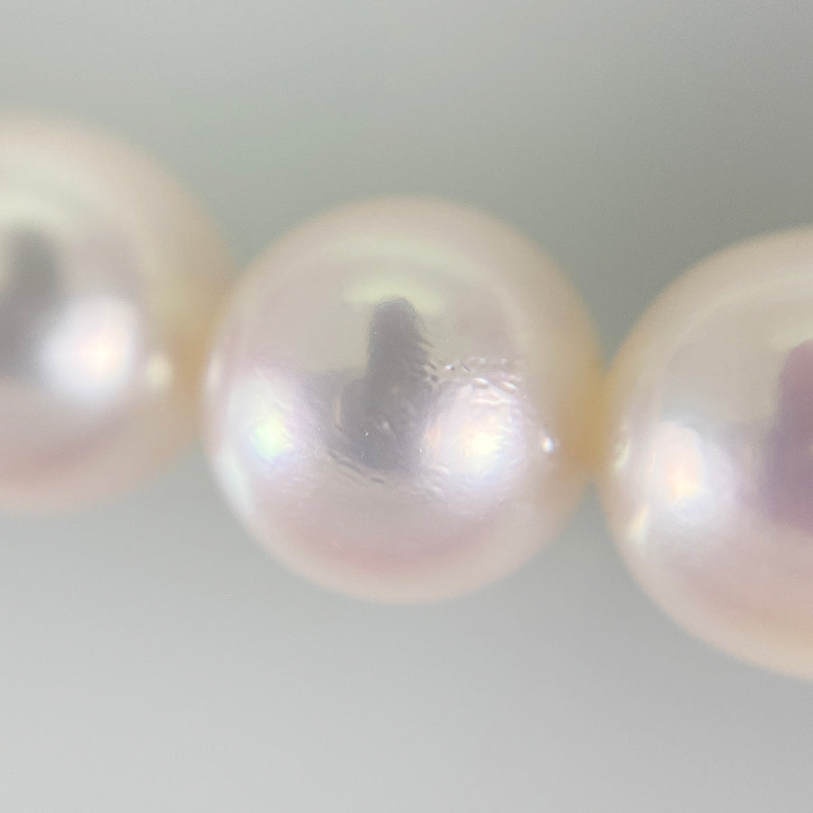 Necklace White gold Akoya Pearl