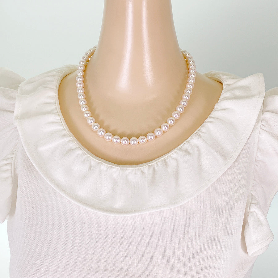 Necklace White gold Akoya Pearl