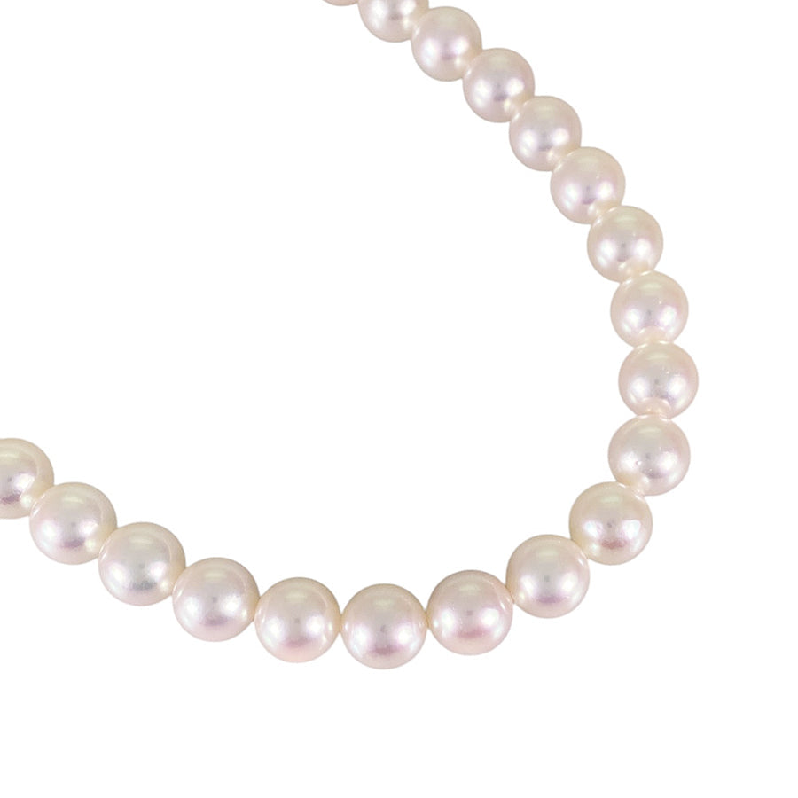 Necklace White gold Akoya Pearl