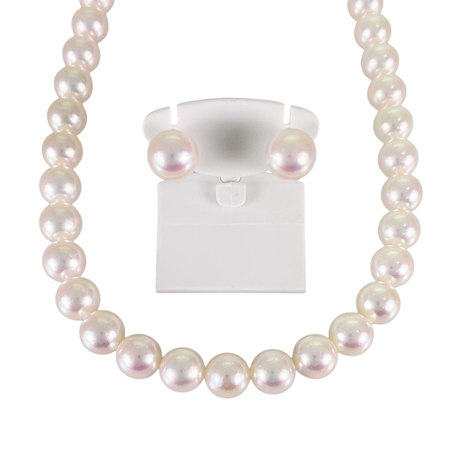 Necklace White gold Akoya Pearl