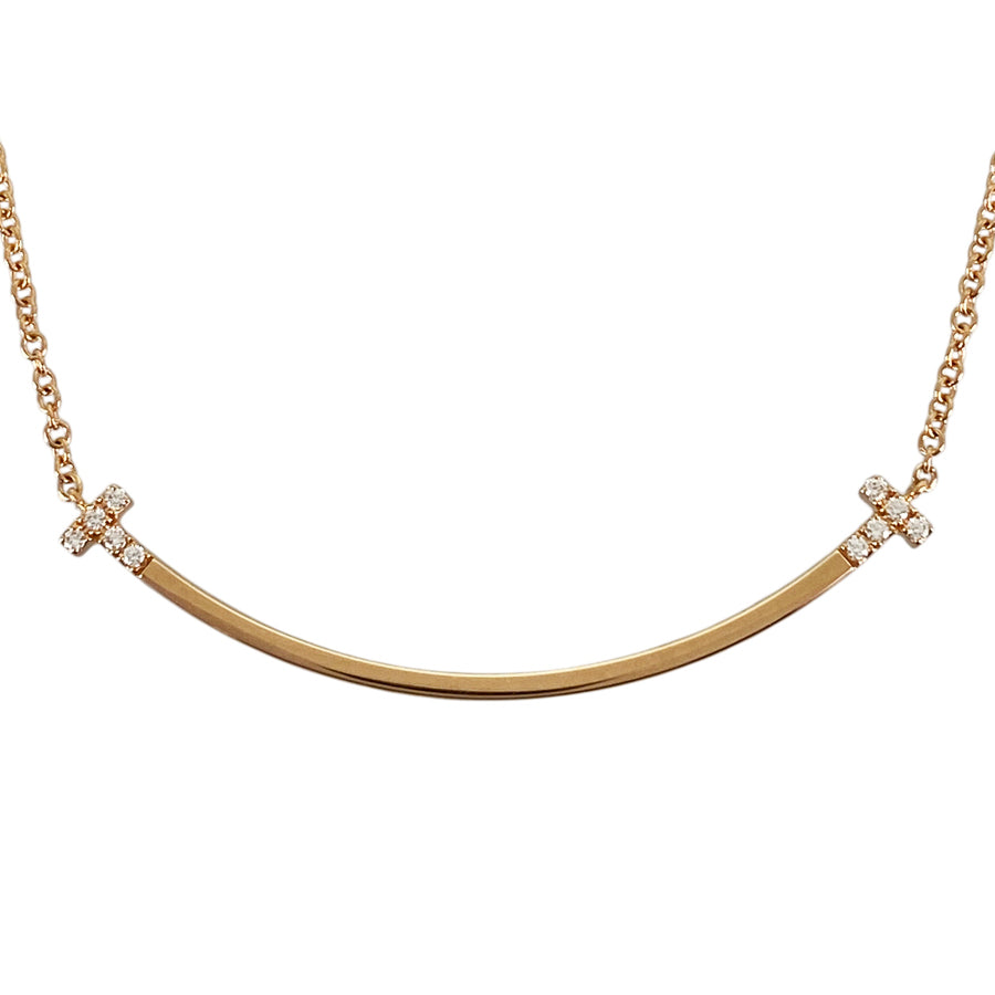 TIFFANY&Co. T Smile Small Necklace