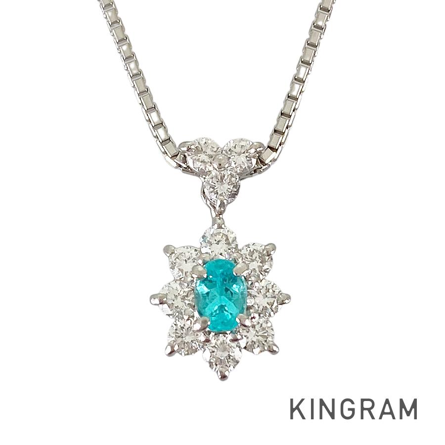 Necklace Platinum Platinum Paraiba Tourmaline