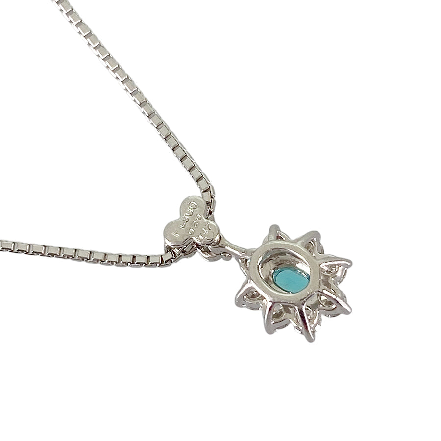 Necklace Platinum Platinum Paraiba Tourmaline