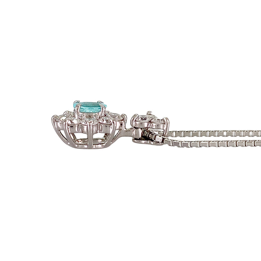 Necklace Platinum Platinum Paraiba Tourmaline