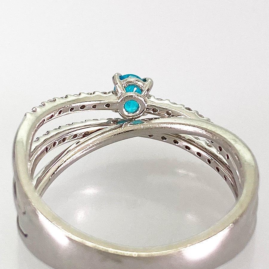 Ring Platinum Paraiba Tourmaline