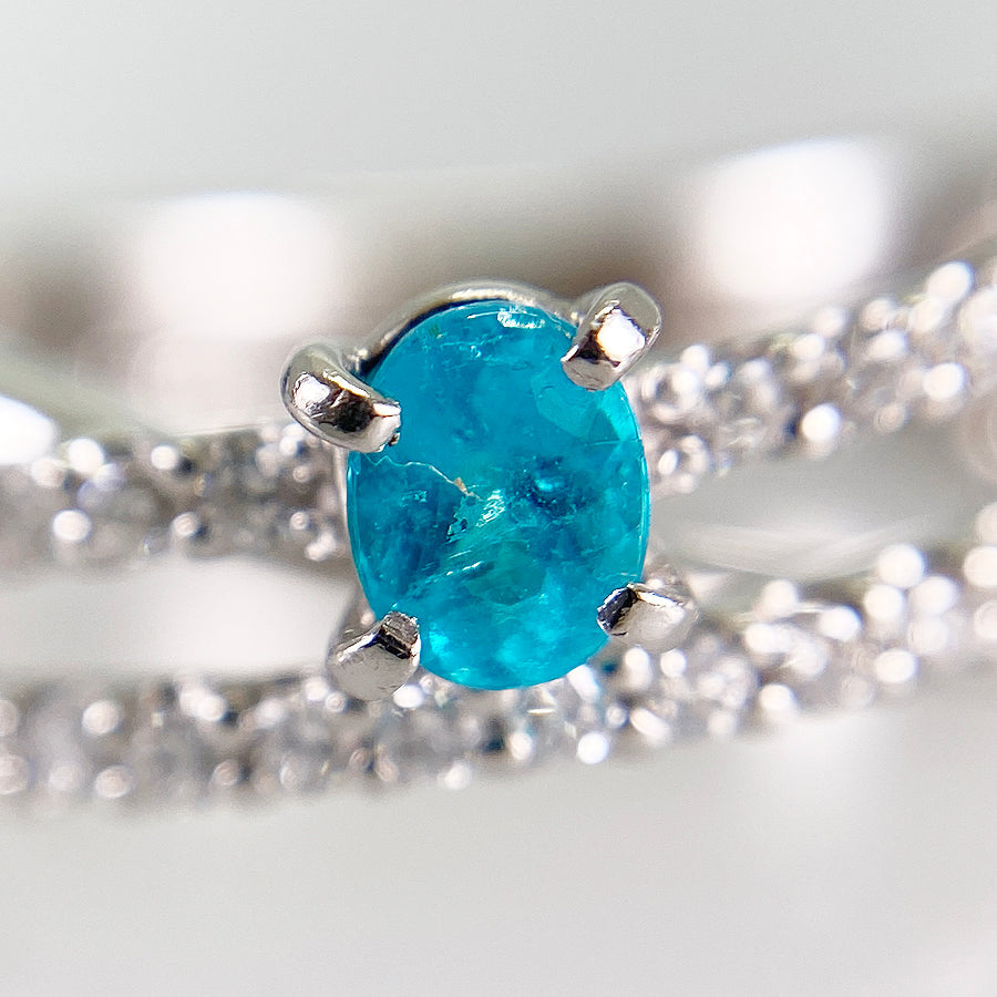 Ring Platinum Paraiba Tourmaline