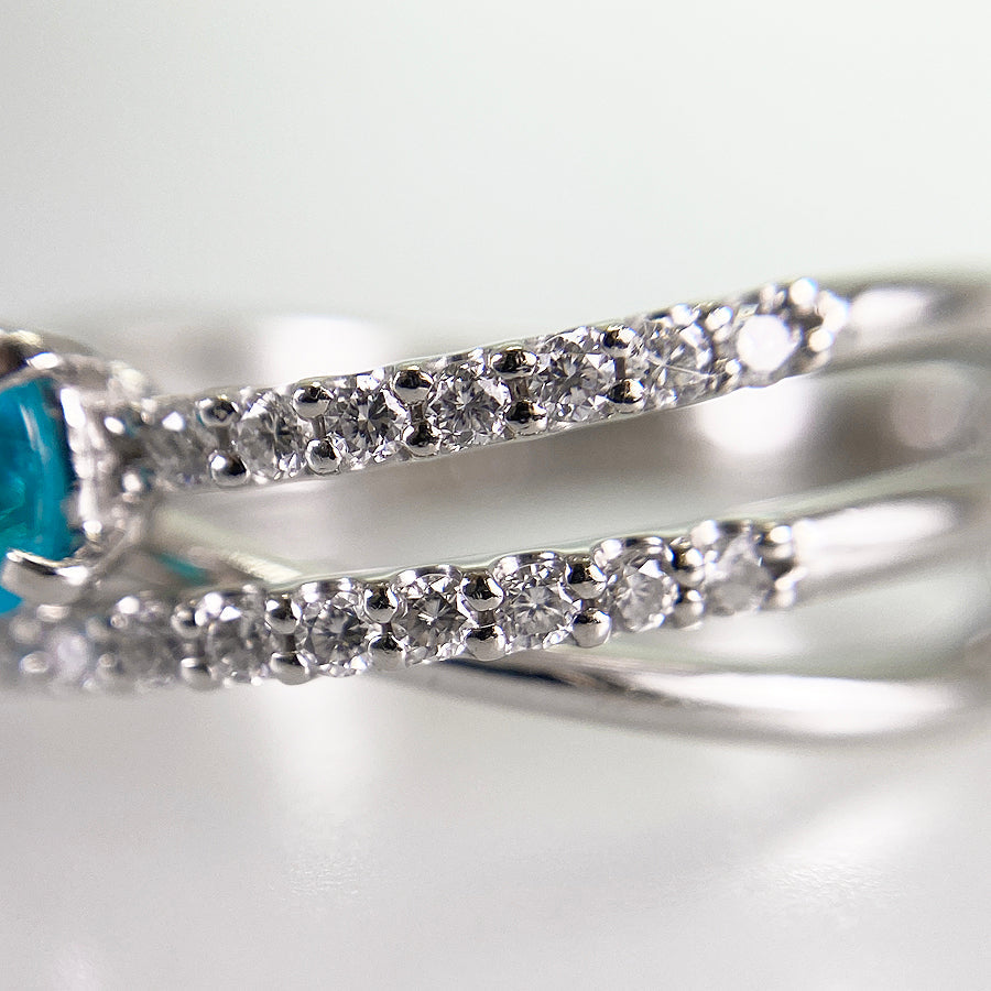 Ring Platinum Paraiba Tourmaline