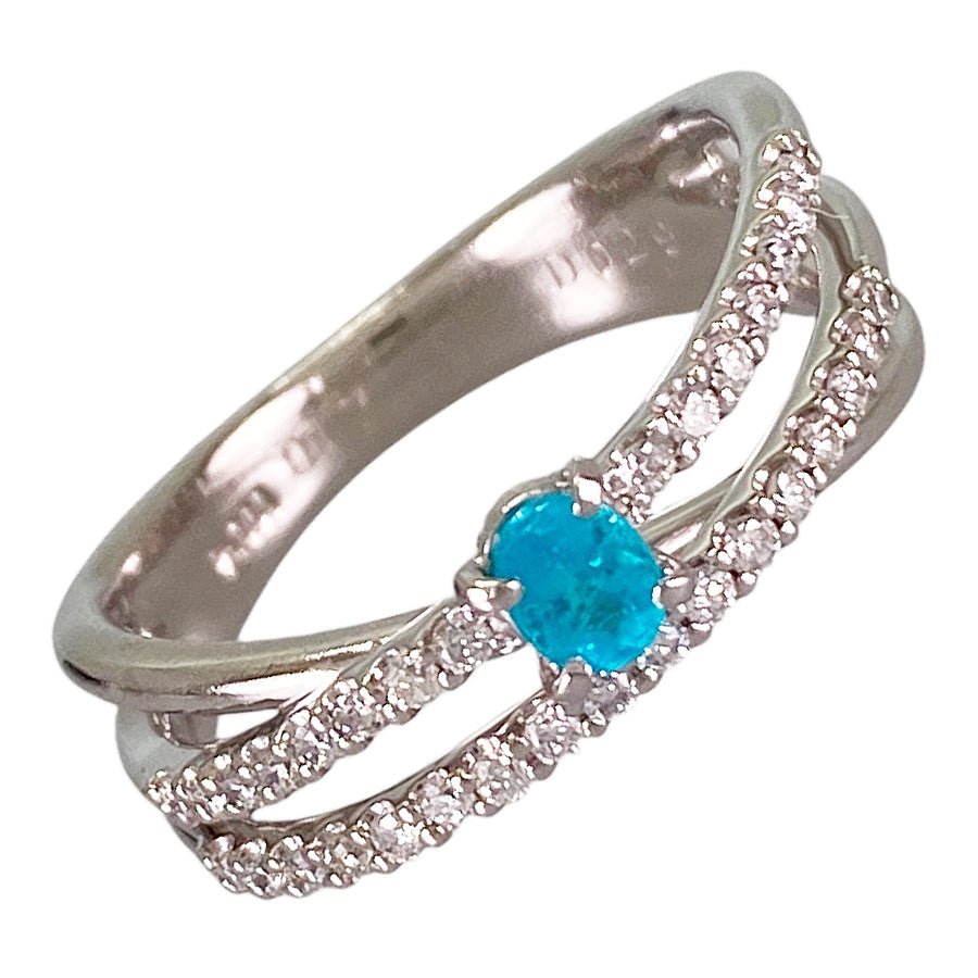 Ring Platinum Paraiba Tourmaline