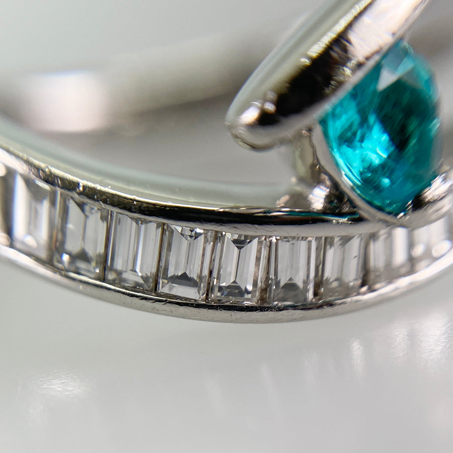 Ring Platinum Paraiba Tourmaline