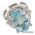 Ring Platinum Aquamarine