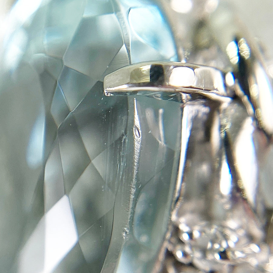 Ring Platinum Aquamarine