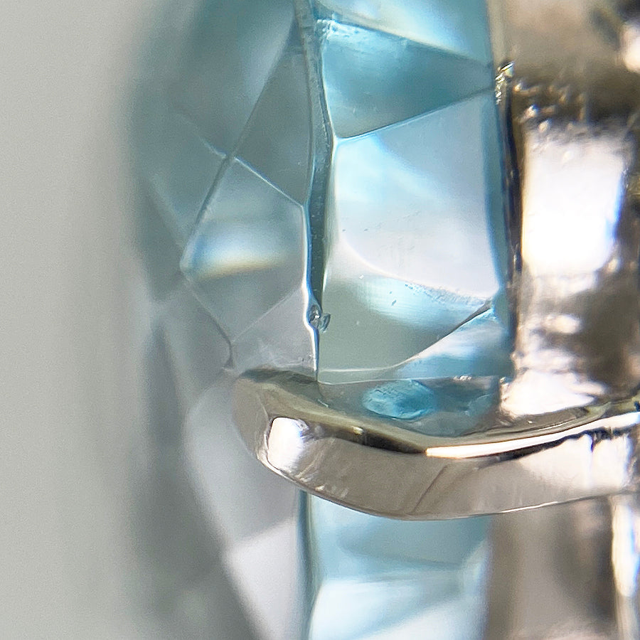 Ring Platinum Aquamarine