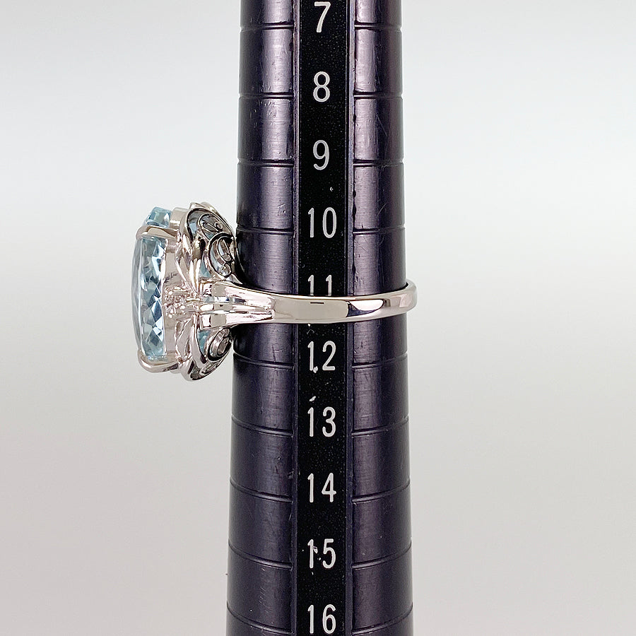 Ring Platinum Aquamarine