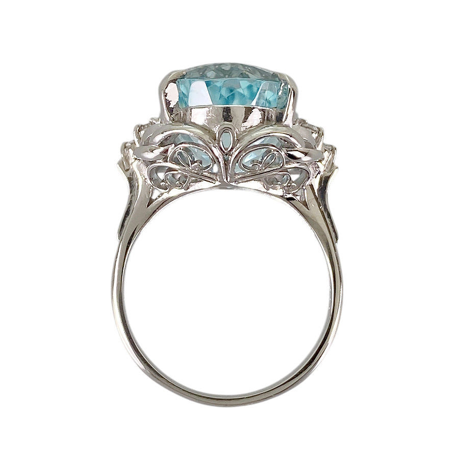 Ring Platinum Aquamarine