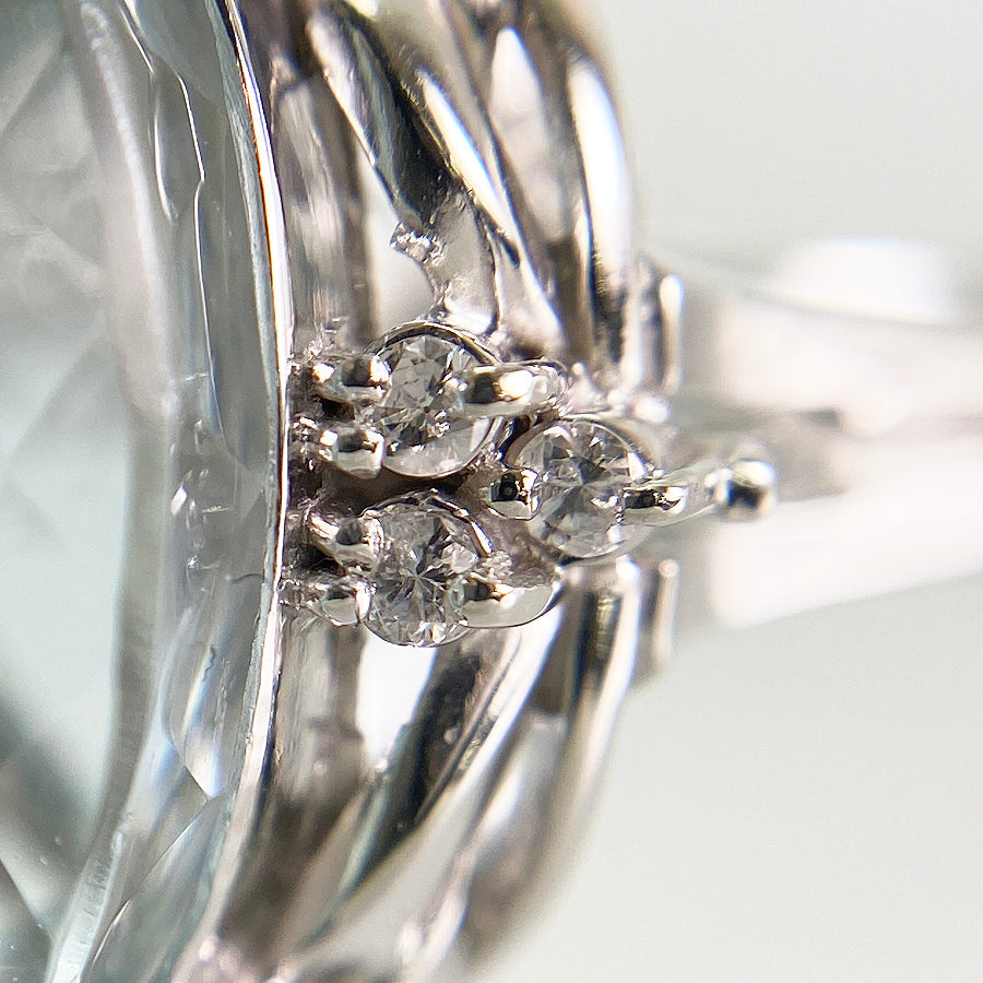 Ring Platinum Aquamarine