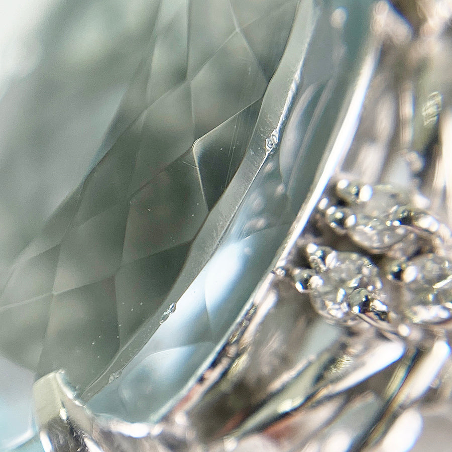 Ring Platinum Aquamarine