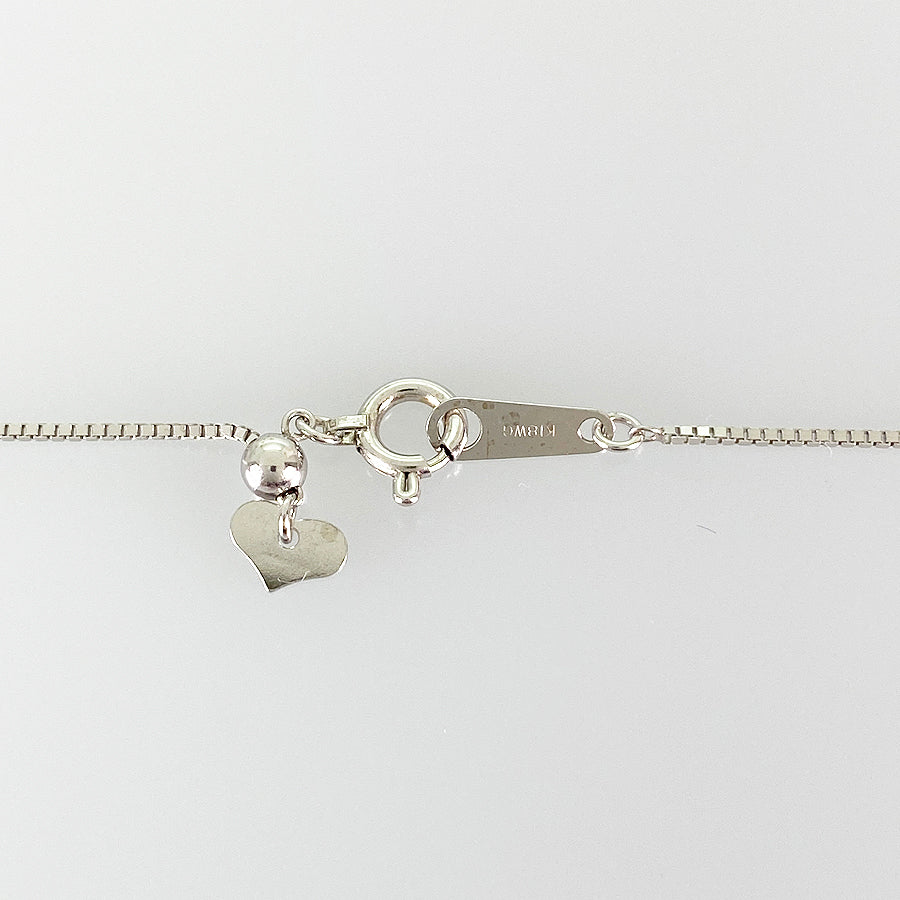 Necklace White gold Padparadscha Sapphire