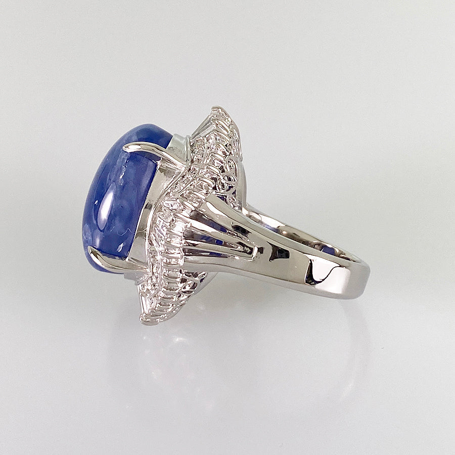 Ring Platinum Star Sapphire