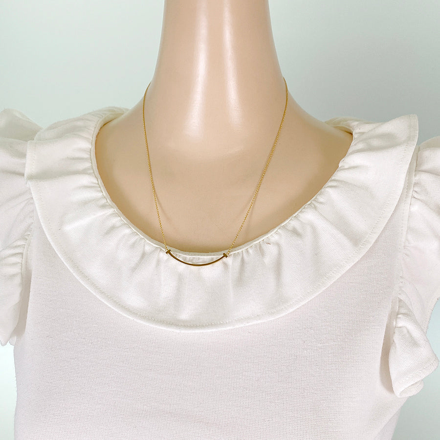 TIFFANY&Co. T Smile Small Necklace