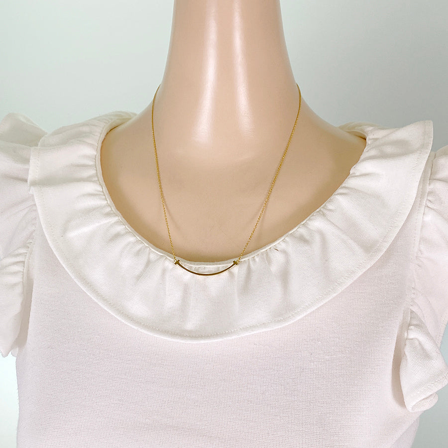 TIFFANY&Co. T Smile Small Necklace