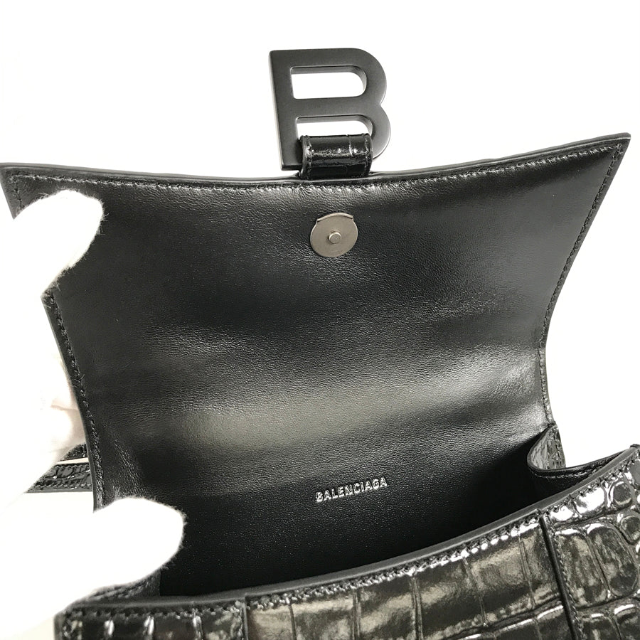 BALENCIAGA Hourglass XS 592833 1LR67 1000 Hand bag