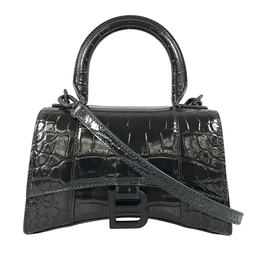 BALENCIAGA Hourglass XS 592833 1LR67 1000 Hand bag