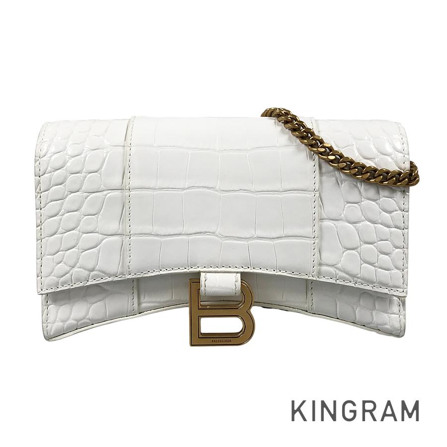 BALENCIAGA Hourglass 656050 1LRGM 6419 Wallet bag