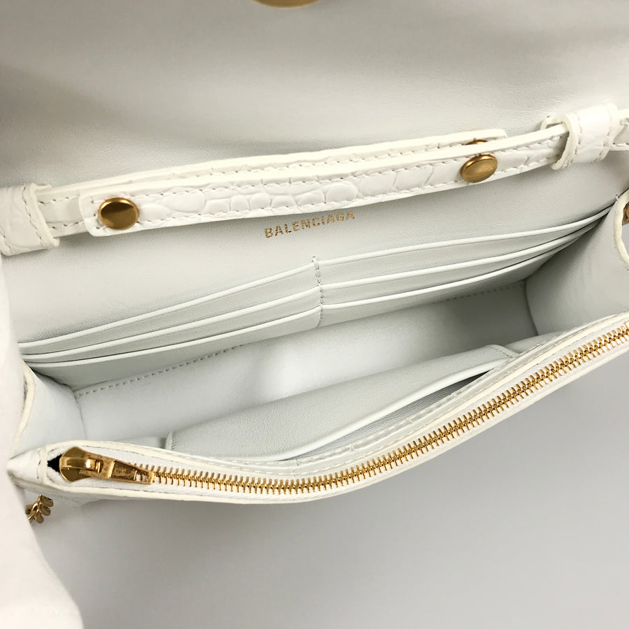 BALENCIAGA Hourglass 656050 1LRGM 6419 Wallet bag