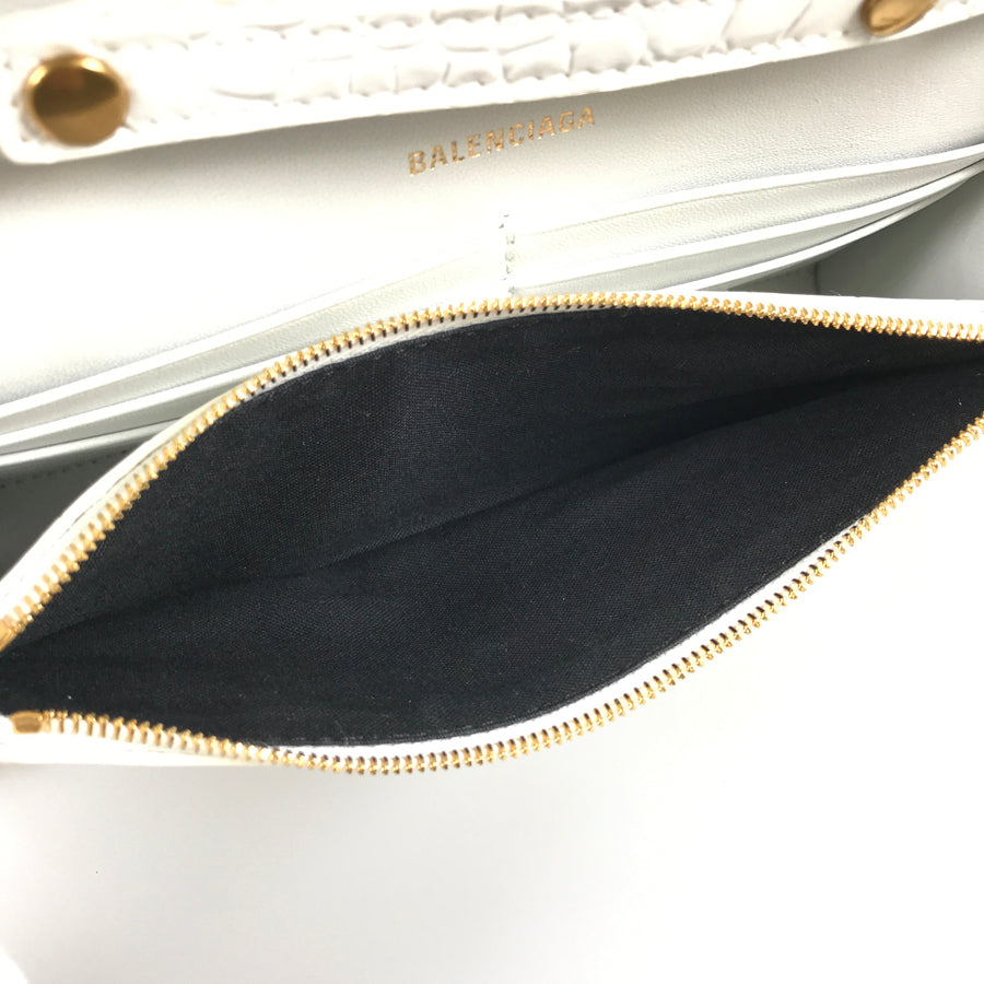 BALENCIAGA Hourglass 656050 1LRGM 6419 Wallet bag