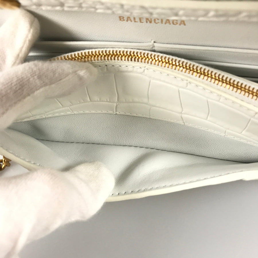 BALENCIAGA Hourglass 656050 1LRGM 6419 Wallet bag