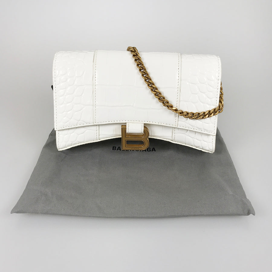 BALENCIAGA Hourglass 656050 1LRGM 6419 Wallet bag