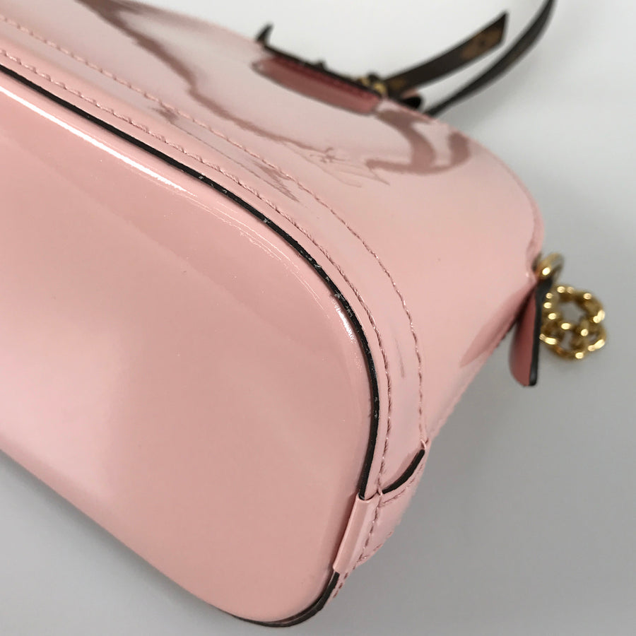 LOUIS VUITTON Vernis Alma MINI Chain M52750 Shoulder bag