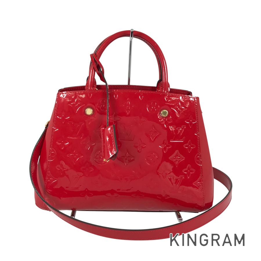 LOUIS VUITTON Monogram Vernis Montaigne BB M50170 Hand bag