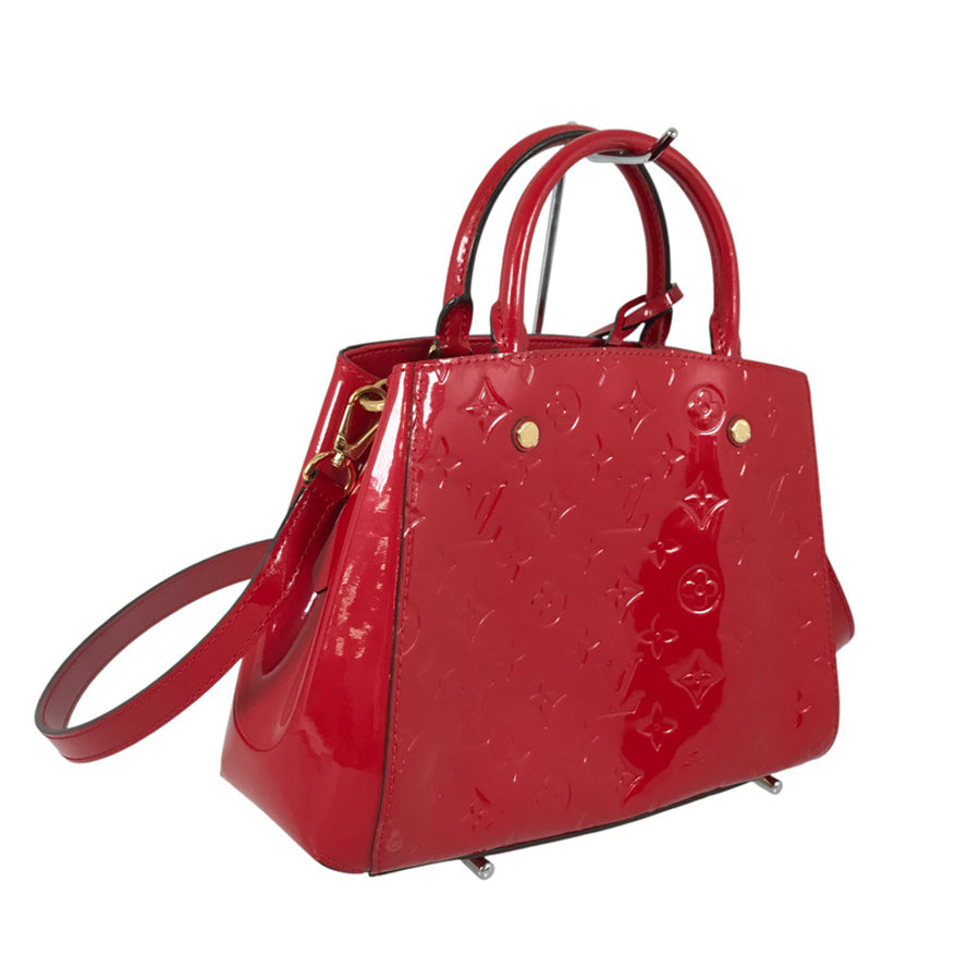 LOUIS VUITTON Monogram Vernis Montaigne BB M50170 Hand bag