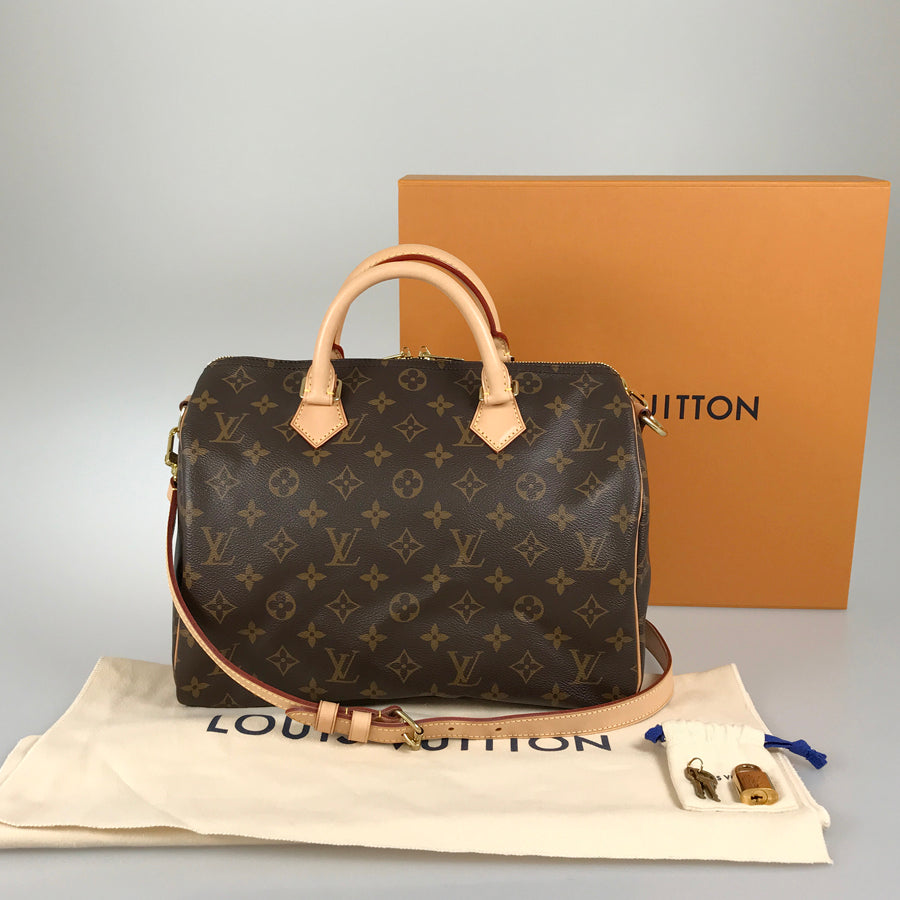 LOUIS VUITTON Monogram Speedy Bandouliere 30 M41112 Hand bag